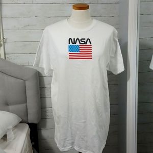 🟢Ripple Junction Large Men's White NASA Shirt